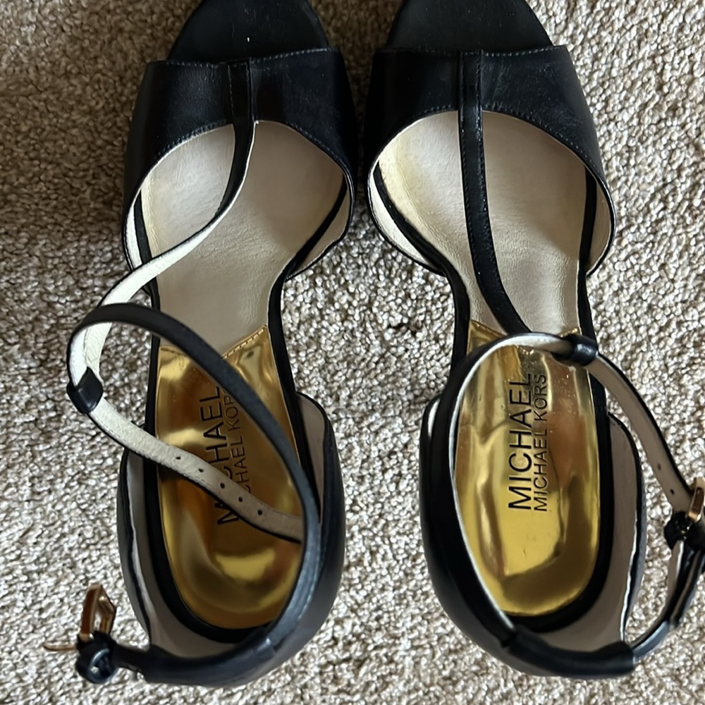 Michael Kors Black Strappy Heels - Picture 4 of 6